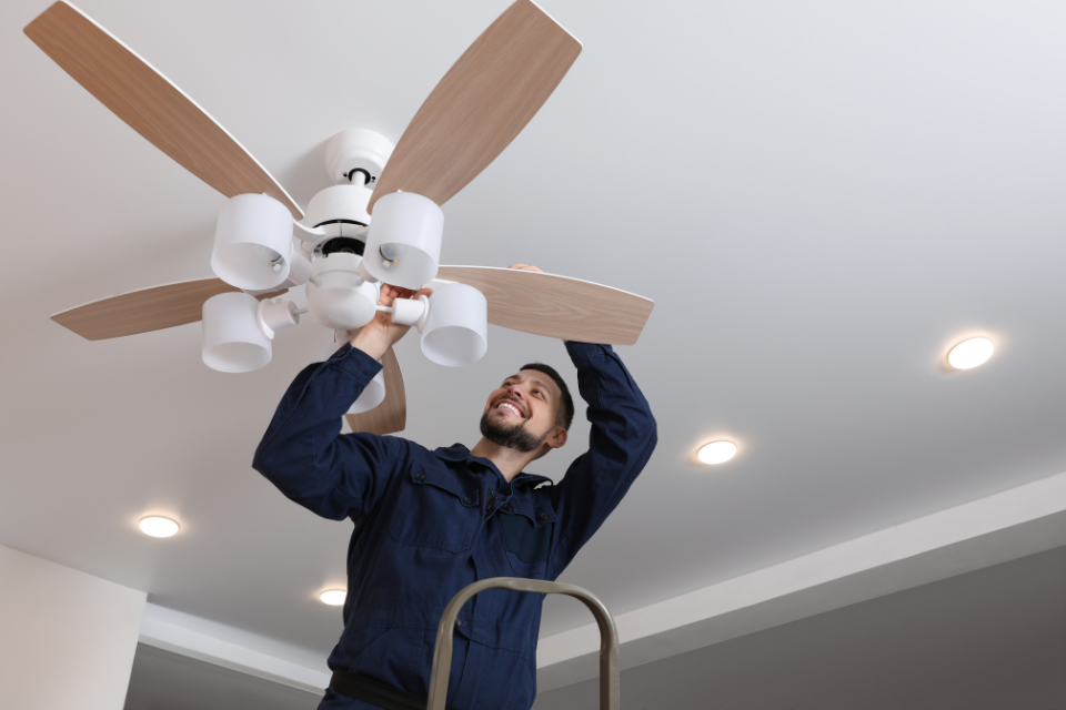 outdoor ceiling fan installation